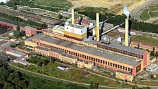 Hn�douhelná elektrárna Tisová na Sokolovsku. (2015)