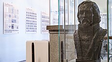 Exponáty výstavy vnované perovskému uenci a duchovnímu Janu Blahoslavovi.