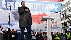 Hlavním �e�níkem demonstrace je právník a aktivista Jind�ich Rajchl, mimo jiné...