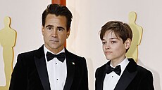Colin Farrell a jeho syn Henry Tadeusz na udílení cen Oscar (Los Angeles, 12....
