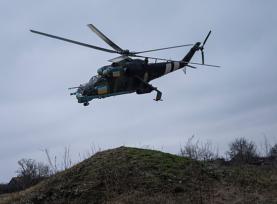 Ukrajinský vrtulník Mi-8.
