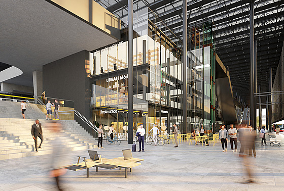 Vizualizace rekonstrukce terminálu nádra�í Praha-Smíchov