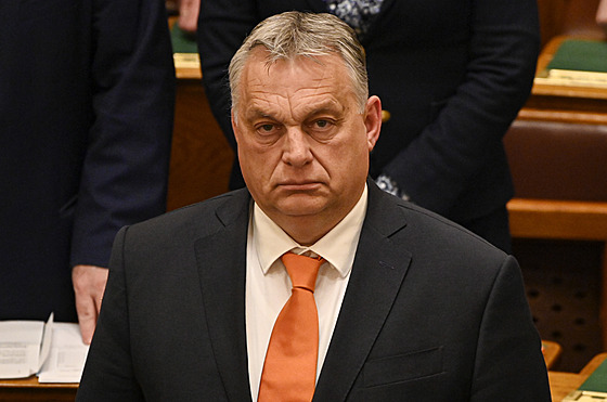 Maarský premiér Viktor Orbán (27. bezna 2023)