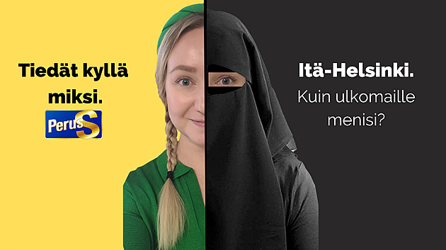 Východ Helsinek jako cizina? Finsko řeší před volbami „rasistický“ plakát