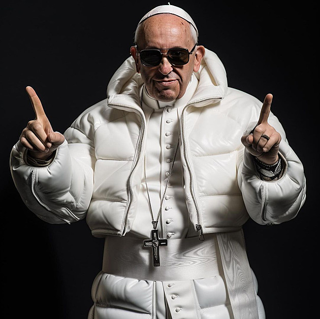 OBRAZEM: Rapper i módní ikona. Co sluší papeži podle umělé inteligence