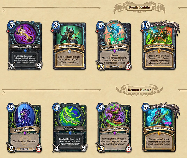 Odhalování nových karet z Hearthstone je v plném proudu