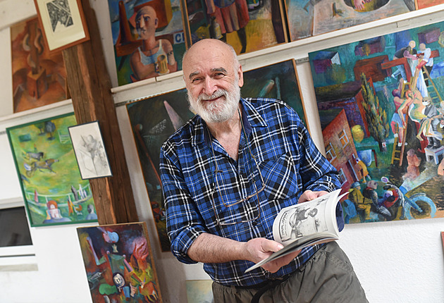 Zlínský básník a výtvarník Kovanda vydal kuchařku. Je ukecaná, říká