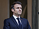 Francouzský prezident Emmanuel Macron v Elysejském paláci v Paříži. (24. března...