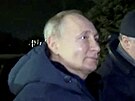 Ruský prezident Vladimir Putin na návtv Mariupolu (19. bezna 2023)