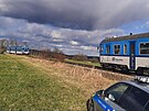 Na elezniní trati Písek - Milevsko se málem srazily vlaky. (28. bezna 2023)