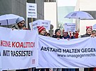 Protest proti úasti FPÖ v dolnorakouské vlád (23. bezna 2023)