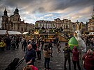 Velikononí trhy v Praze na Staromstském námstí. (25. bezna 2023)
