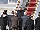 ínský prezident Si in-pching piletl do Moskvy. Jeho letoun pistál na...