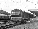 Lokomotiva T478.1015 se tyvozovou jednotkou Bpjo, 24.06.1985