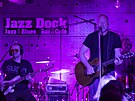 Marek Minárik, David Koller a Adam Koller na koncert v Jazz Docku v Praze, 28....