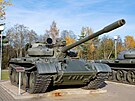 Tank sovtské výroby T-55 na muzejní výstav (24. záí 2022)