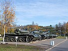 Tank sovtské výroby T-55 na muzejní výstav (24. záí 2022)