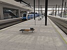 Vizualizace rekonstrukce nádraního terminálu Praha-Smíchov
