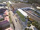 Vizualizace rekonstrukce stanice nádraí Praha-Smíchov