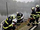 U nehody zasahovali hasi�i z T�ebon�.