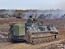 Koncentrace ukrajinské bojové techniky