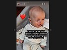 Jií Mádl ukázal na Instagramu poprvé svého syna Frantika (bezen 2023)
