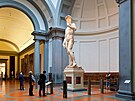 Socha Davida ve florentském muzeu Accademia (16. kvtna 2012)