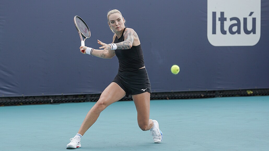 Tereza Martincová na turnaji v Miami.