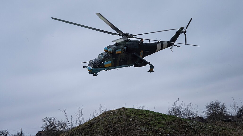 Ukrajinský vrtulník Mi-8.