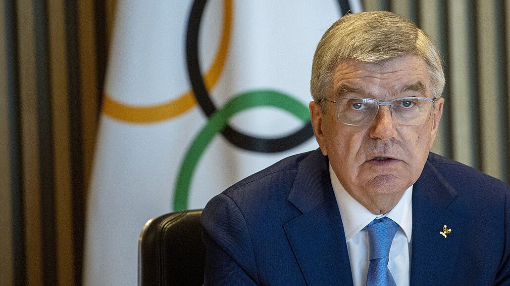 Thomas Bach, prezident Mezinárodního olympijského výboru, na jednáních o...
