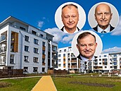 Zleva Oldřich Černý (SPD), Stanislav Berkovec (ANO)  a Karel Krejza (ODS) na...
