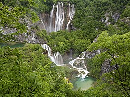 Vodopády Plitvice v Chorvatsku 