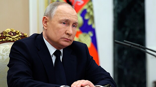 Ruský prezident Vladimir Putin v Moskv (25. bezna 2023)