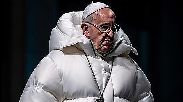 According to artificial intelligence, Pope Francis can walk around in a quilted jacket ...