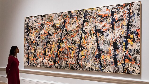 Dílo Jacksona Pollocka v londýnské galerii Royal Academy Of Arts