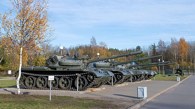 Tank sovětské výroby T-55 na muzejní výstavě. (24. září 2022)