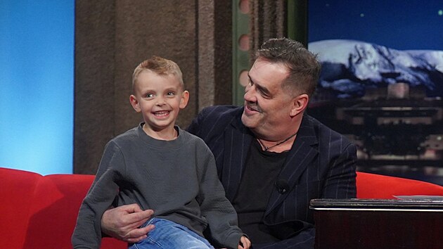 Miroslav Etzler a jeho syn Samuel v Show Jana Krause (29. března 2023)