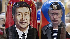 Ruský prezident Vladimir Putin se v Kremlu setkal se svým �ínským prot�j�kem Si...