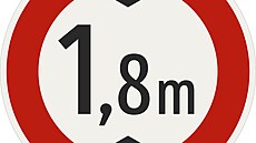 Zna�ka omezení podjezdné vý�ky