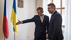 Předseda Senátu Miloš Vystrčil (ODS) se setkal s bývalým ukrajinským...