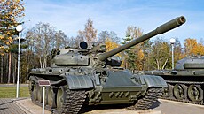 Tank sov�tské výroby T-55 na muzejní výstav� (24. zá�í 2022)