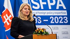 Slovenská prezidentka Zuzana �aputová (27. b�ezna 2023)
