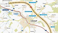 Dálniní úsek D35 Litomyl  Janov (bezen 2023)