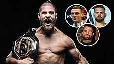 Zápasník MMA Ji�í Procházka. Na snímkách v krou�ku zleva: Patrik Kincl, David...