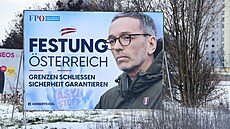 Pedseda Svobodné strany Rakouska (FPÖ) Herbert Kickl na pedvolebním...