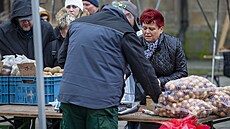 První  farmá�ské trhy v leto�ním roce na nám�stí Republiky v Plzni (25. 3. 2023)