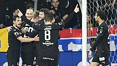 Gólová radost fotbalist Bohemians v Plzni.