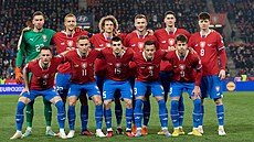 Zahajovací jedenáctka �eských fotbalist� pro kvalifika�ní start s Polskem.