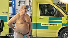 Martin Zounar pi natáení seriálu Ordinace v rové zahrad 2 (2020)
