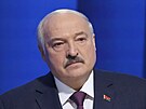 Bloruský prezident Alexandr Lukaenko bhem projevu k národu (31. bezna 2023)